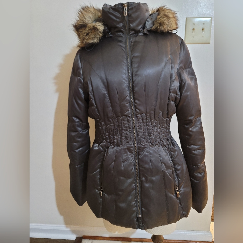 Brown Puff Coat by Laundry